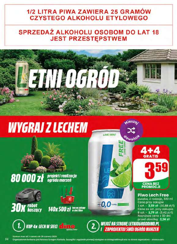 Dino - gazetka promocyjna Gazetka 26 / 2026 od środy 24.06 do wtorku 30.06 - strona 54