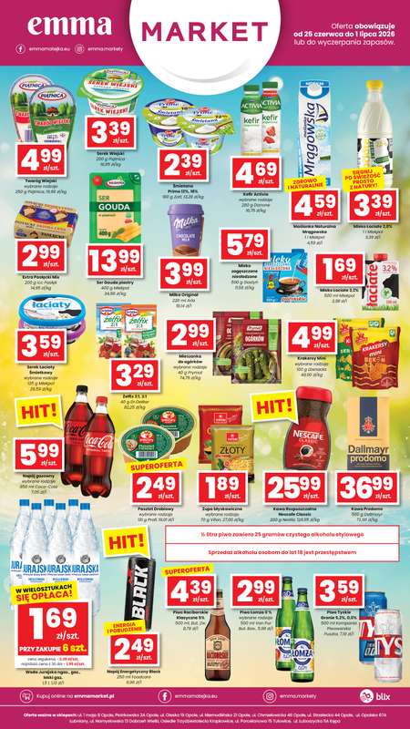 emma MARKET - gazetka promocyjna Plakaty promocyjne Emma Market od czwartku 25.06 do środy 01.07 - strona 2