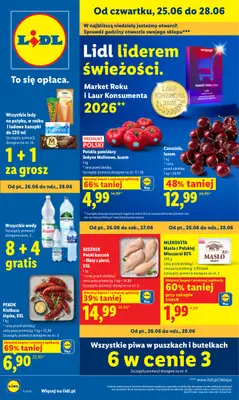 Lidl - gazetka promocyjna Oferta od czwartku od czwartku 25.06 do niedzieli 28.06