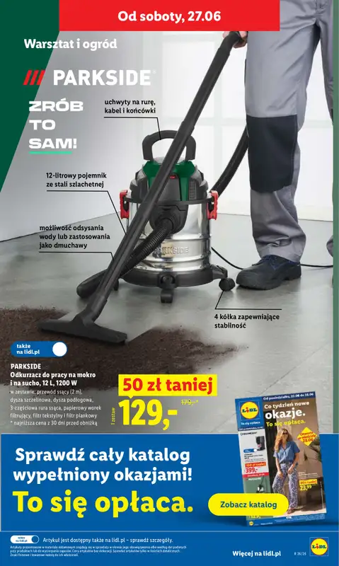 Lidl - gazetka promocyjna Oferta od czwartku od czwartku 25.06 do niedzieli 28.06 - strona 33