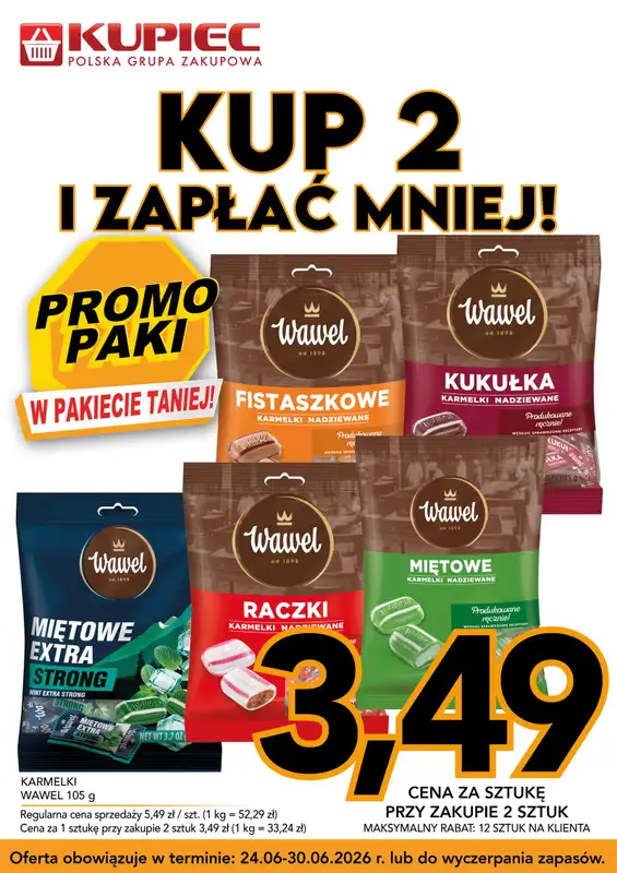 Kupiec - gazetka promocyjna Promopaki od środy 24.06 do wtorku 30.06 - strona 2