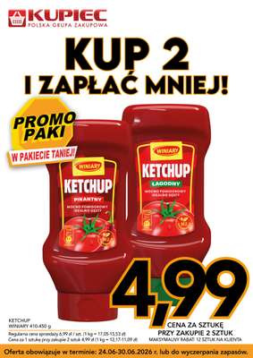 Kupiec - gazetka promocyjna Promopaki od środy 24.06 do wtorku 30.06