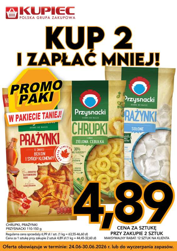 Kupiec - gazetka promocyjna Promopaki od środy 24.06 do wtorku 30.06 - strona 4