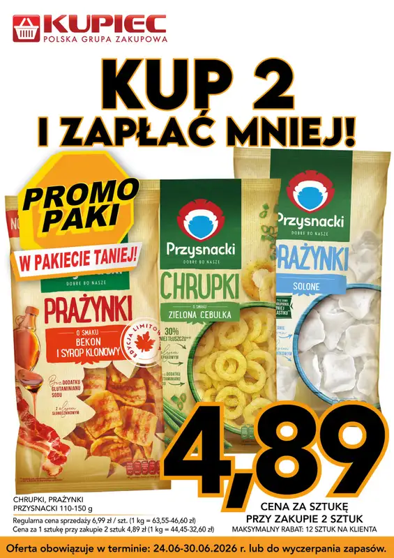 Kupiec - gazetka promocyjna Promopaki od środy 24.06 do wtorku 30.06 - strona 4