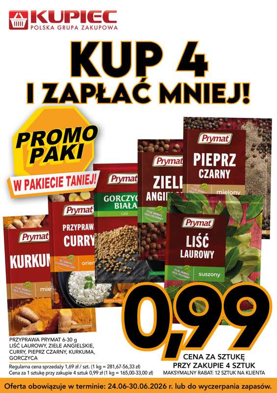 Kupiec - gazetka promocyjna Promopaki od środy 24.06 do wtorku 30.06 - strona 5