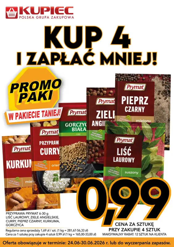 Kupiec - gazetka promocyjna Promopaki od środy 24.06 do wtorku 30.06 - strona 5