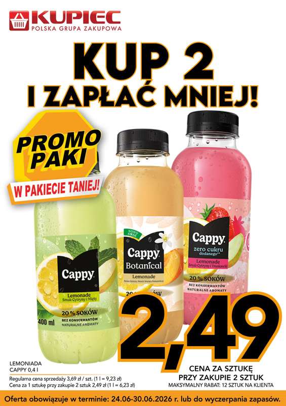 Kupiec - gazetka promocyjna Promopaki od środy 24.06 do wtorku 30.06 - strona 16
