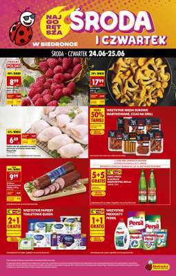 Biedronka - gazetka promocyjna Środa i czwartek w Biedronce od środy 24.06 do czwartku 25.06