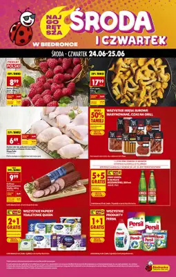 Biedronka - gazetka promocyjna Środa i czwartek w Biedronce od środy 24.06 do czwartku 25.06