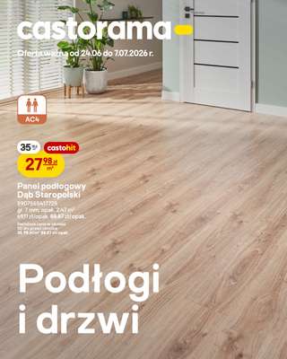 Castorama - gazetka promocyjna Podłogi i drzwi od środy 24.06 do wtorku 07.07