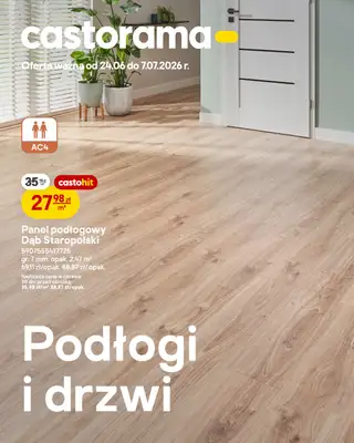 Castorama - gazetka promocyjna Podłogi i drzwi od środy 24.06 do wtorku 07.07