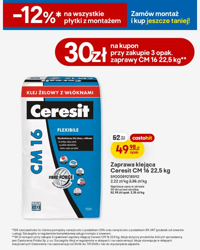 Castorama - gazetka promocyjna Podłogi i drzwi od środy 24.06 do wtorku 07.07 - strona 12