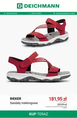 Deichmann - gazetka promocyjna Do -50% na sandały damskie od piątku 26.06  - strona 13