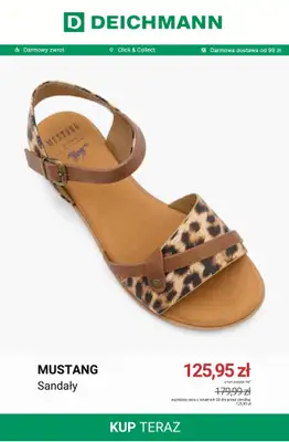 Deichmann - gazetka promocyjna Do -50% na sandały damskie od piątku 26.06  - strona 4