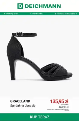 Deichmann - gazetka promocyjna Do -50% na sandały damskie od piątku 26.06  - strona 9