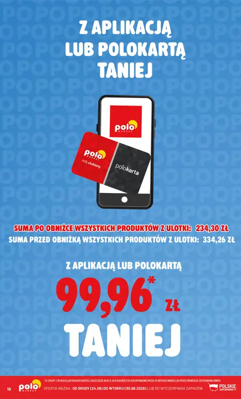 POLOmarket - gazetka promocyjna Kupuj taniej z POLOappką od środy 24.06 do wtorku 30.06 - strona 18