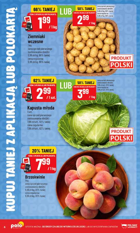 POLOmarket - gazetka promocyjna Kupuj taniej z POLOappką od środy 24.06 do wtorku 30.06 - strona 6