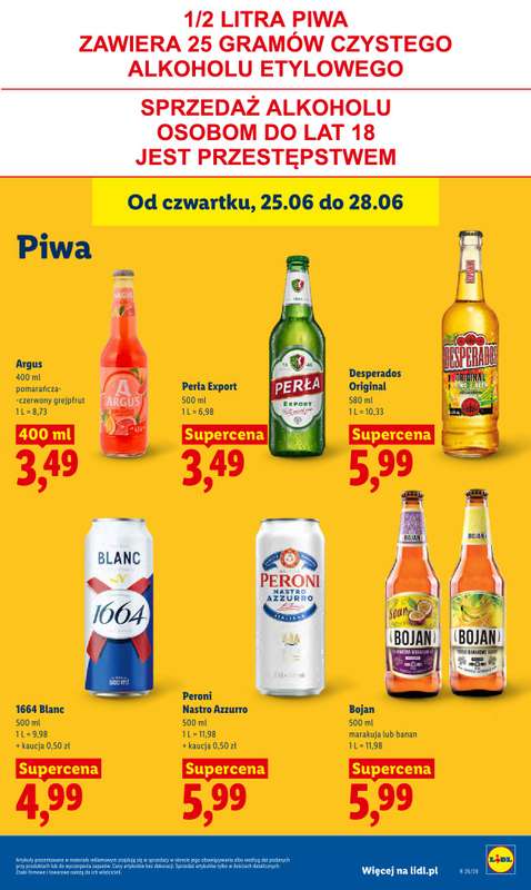 Lidl - gazetka promocyjna Oferta od czwartku od czwartku 25.06 do niedzieli 28.06 - strona 73