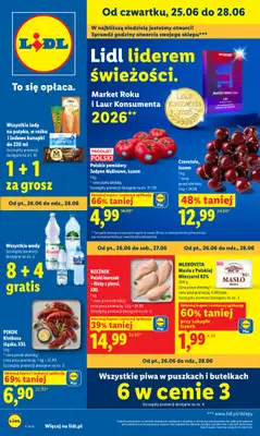 Lidl - gazetka promocyjna Oferta od czwartku od czwartku 25.06 do niedzieli 28.06