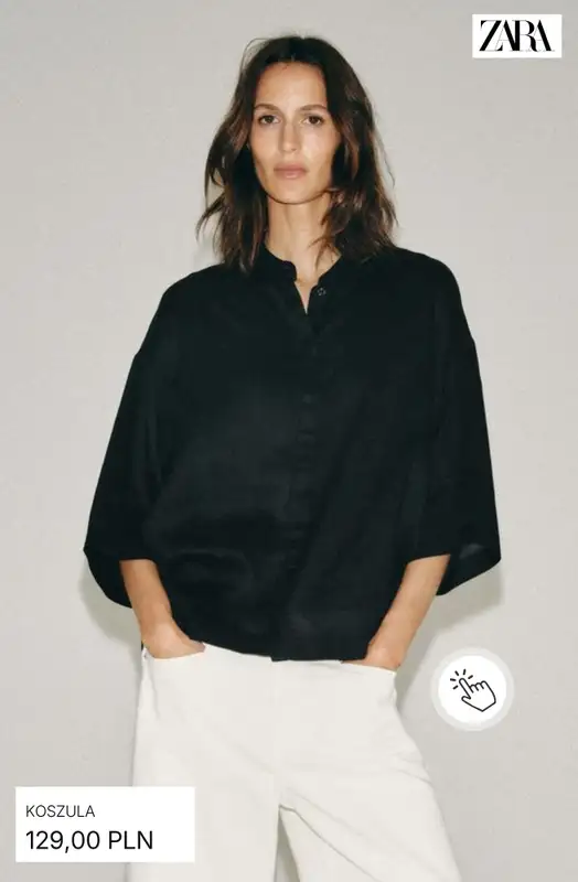 Zara - gazetka promocyjna Koszule lniane od piątku 26.06  - strona 7