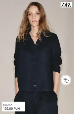 Zara - gazetka promocyjna Koszule lniane od piątku 26.06  - strona 5