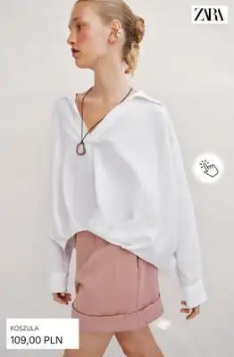 Zara - gazetka promocyjna Koszule lniane od piątku 26.06  - strona 9