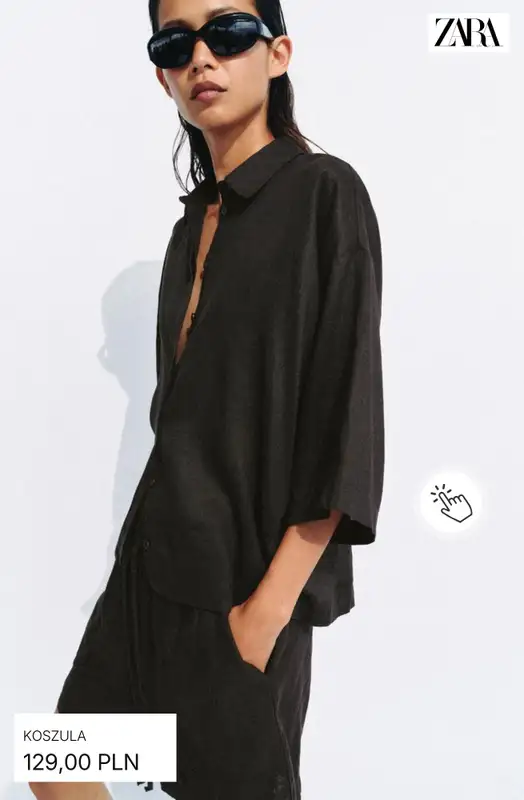 Zara - gazetka promocyjna Koszule lniane od piątku 26.06  - strona 3