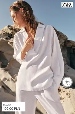 Zara - gazetka promocyjna Koszule lniane od piątku 26.06  - strona 11