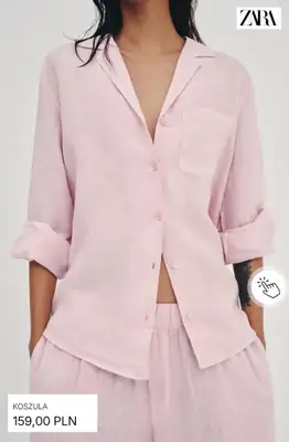 Zara - gazetka promocyjna Koszule lniane od piątku 26.06  - strona 4