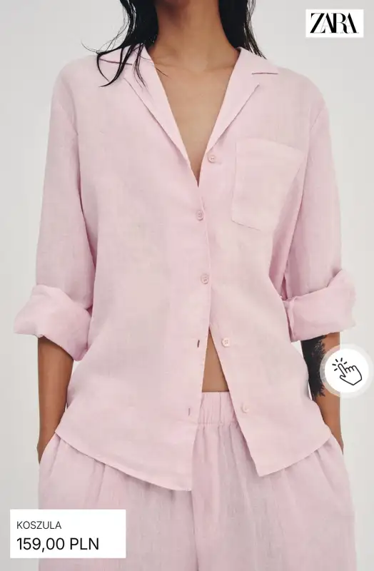 Zara - gazetka promocyjna Koszule lniane od piątku 26.06  - strona 4