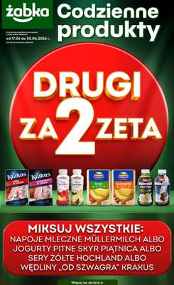 Żabka - gazetka promocyjna Gazetka Spożywcza od środy 17.06 do wtorku 30.06