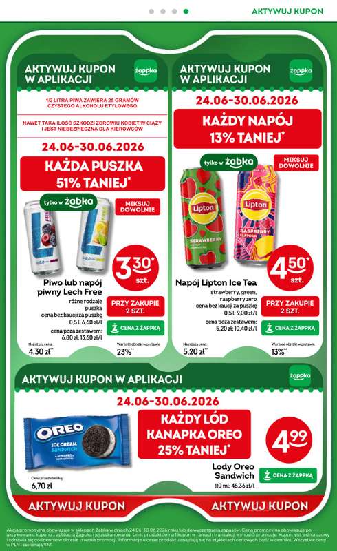 Żabka - gazetka promocyjna Gazetka od środy 17.06 do wtorku 30.06 - strona 63