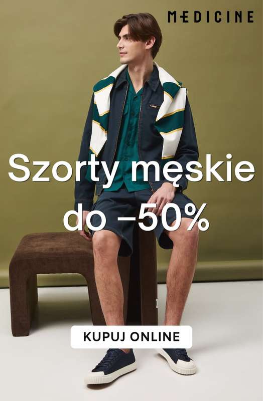 Medicine - gazetka promocyjna Szorty męskie do -50% od środy 24.06 do wtorku 30.06