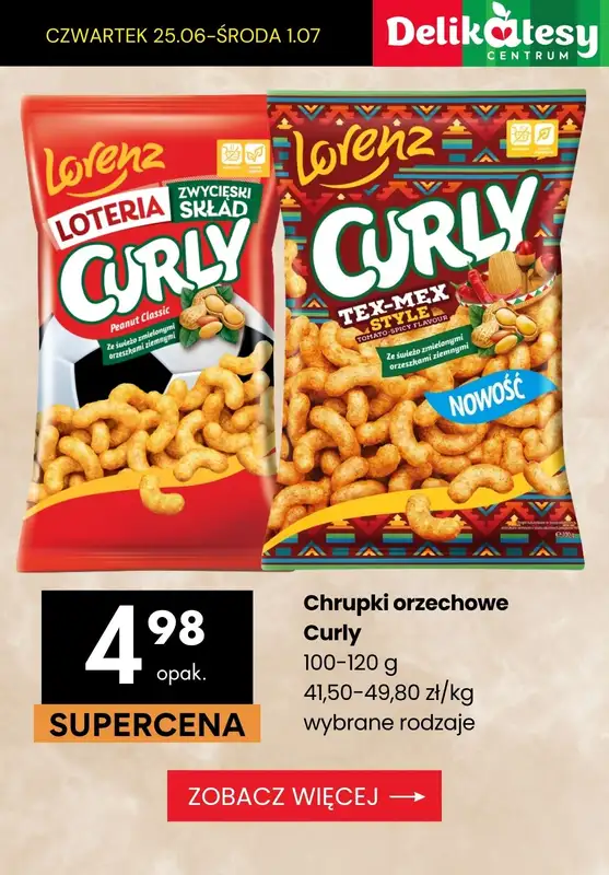 Delikatesy Centrum - gazetka promocyjna Chrupki, chipsy, paluszki i nachos w super cenach od czwartku 25.06 do środy 01.07 - strona 6