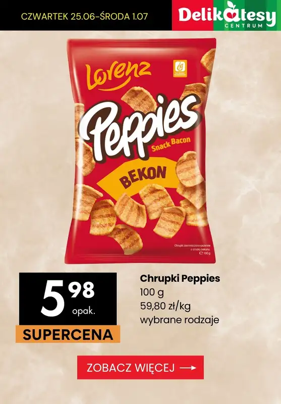 Delikatesy Centrum - gazetka promocyjna Chrupki, chipsy, paluszki i nachos w super cenach od czwartku 25.06 do środy 01.07 - strona 7