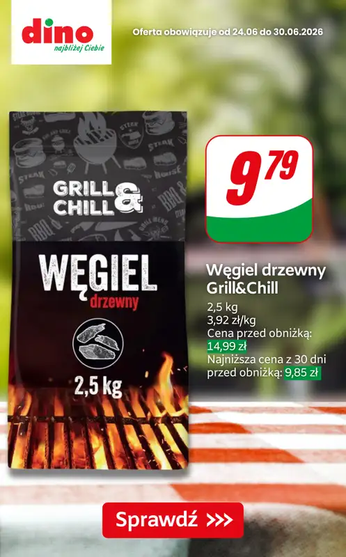 Dino - gazetka promocyjna OKAZJE na grilla! od czwartku 25.06 do wtorku 30.06 - strona 10