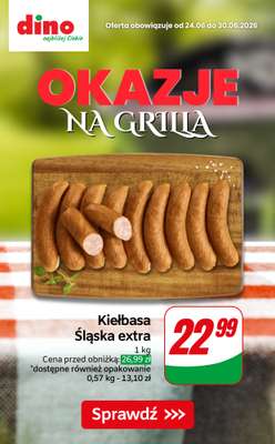 Dino - gazetka promocyjna OKAZJE na grilla! od czwartku 25.06 do wtorku 30.06