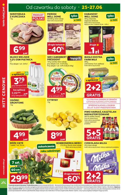 Stokrotka - gazetka promocyjna Gazetka Market od czwartku 25.06 do środy 01.07 - strona 4