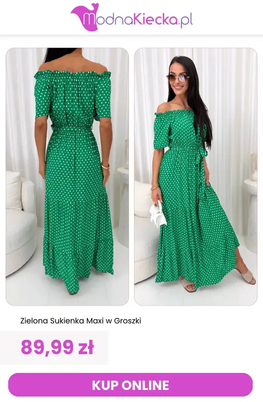 Modna Kiecka - gazetka promocyjna Sukienki w grochy od środy 24.06  - strona 7