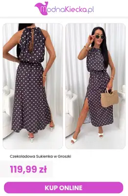 Modna Kiecka - gazetka promocyjna Sukienki w grochy od środy 24.06  - strona 14