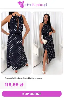 Modna Kiecka - gazetka promocyjna Sukienki w grochy od środy 24.06  - strona 9