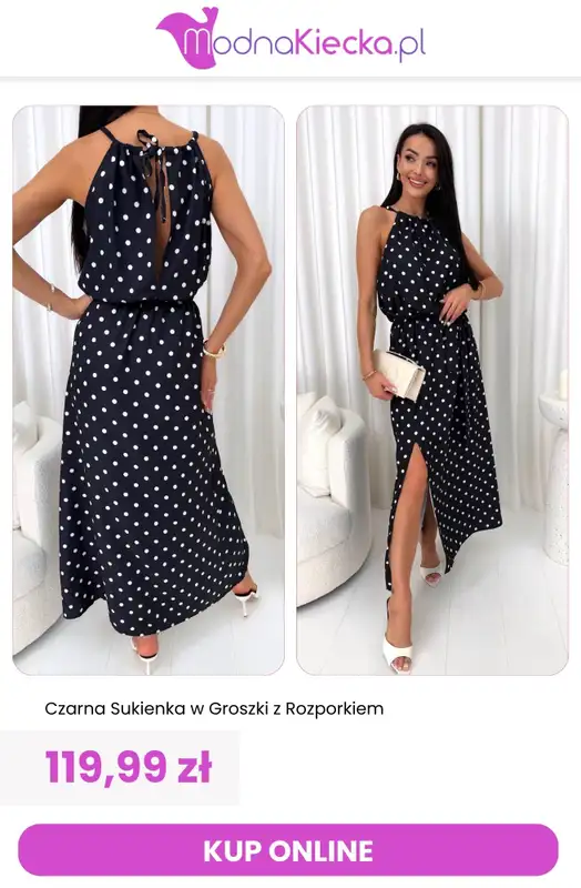 Modna Kiecka - gazetka promocyjna Sukienki w grochy od środy 24.06  - strona 9