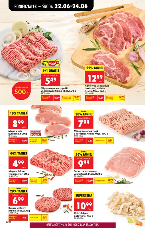 Biedronka - gazetka promocyjna Od poniedziałku, Z ladą tradycyjną od poniedziałku 22.06 do niedzieli 28.06 - strona 36