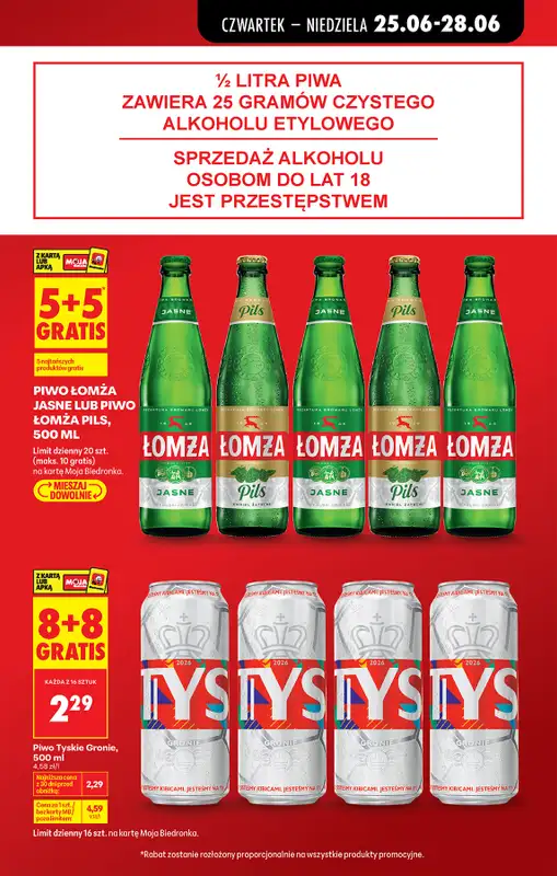 Biedronka - gazetka promocyjna Od czwartku od czwartku 25.06 do środy 01.07 - strona 15