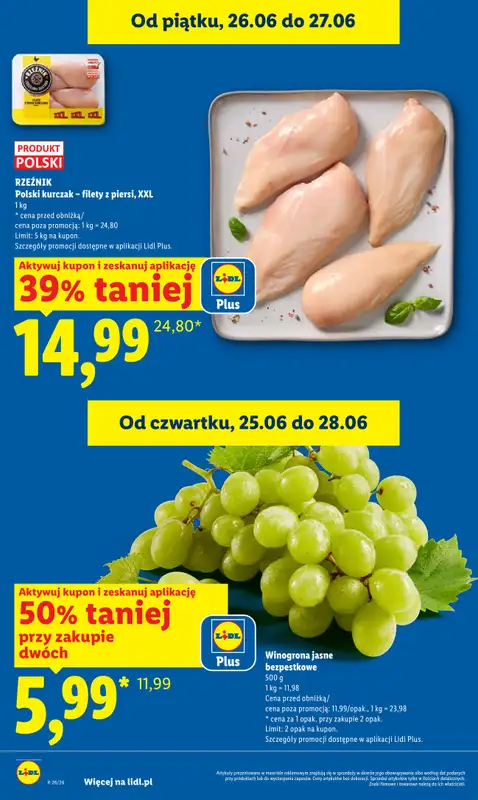 Lidl - gazetka promocyjna Oferta od czwartku od czwartku 25.06 do niedzieli 28.06 - strona 2
