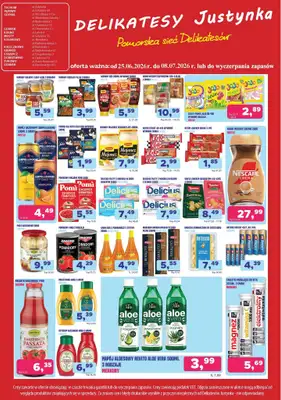 Delikatesy Justynka - gazetka promocyjna Gazetka od czwartku 25.06 do środy 08.07 - strona 4