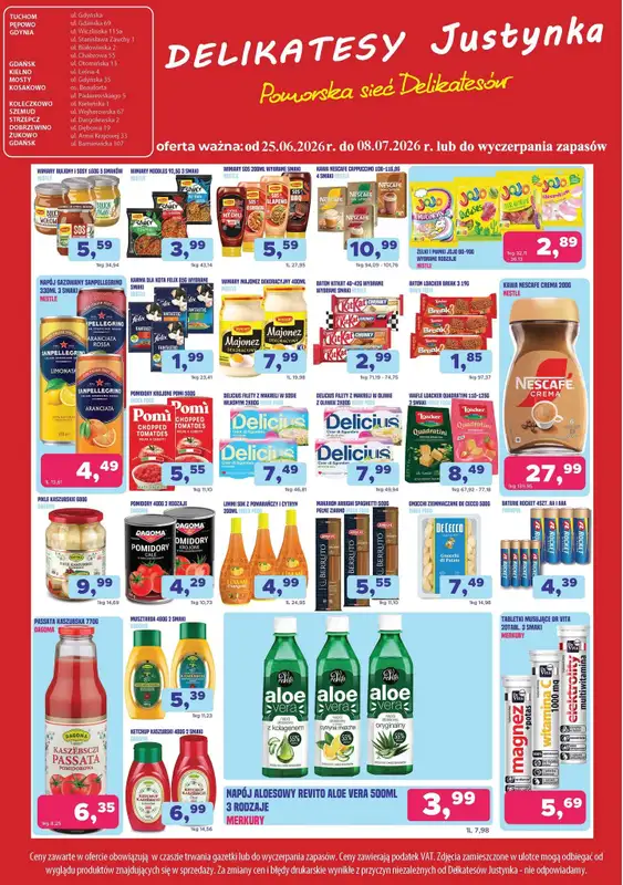Delikatesy Justynka - gazetka promocyjna Gazetka od czwartku 25.06 do środy 08.07 - strona 4