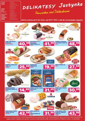 Delikatesy Justynka - gazetka promocyjna Gazetka od czwartku 25.06 do środy 08.07 - strona 6