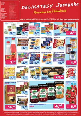 Delikatesy Justynka - gazetka promocyjna Gazetka od czwartku 25.06 do środy 08.07 - strona 7