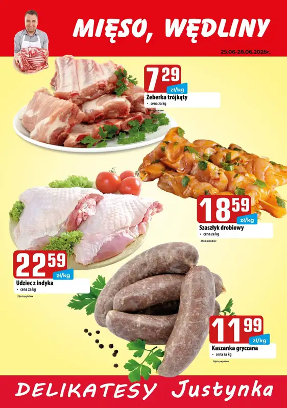 Delikatesy Justynka - gazetka promocyjna Plakaty promocyjne od czwartku 25.06 do niedzieli 28.06 - strona 2